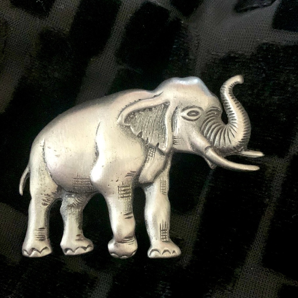 Vintage elephant brooch